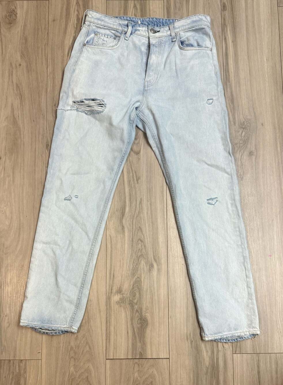 Rag & Bone Men's Light Wash Distressed Relaxed Fit Jeans Size 32